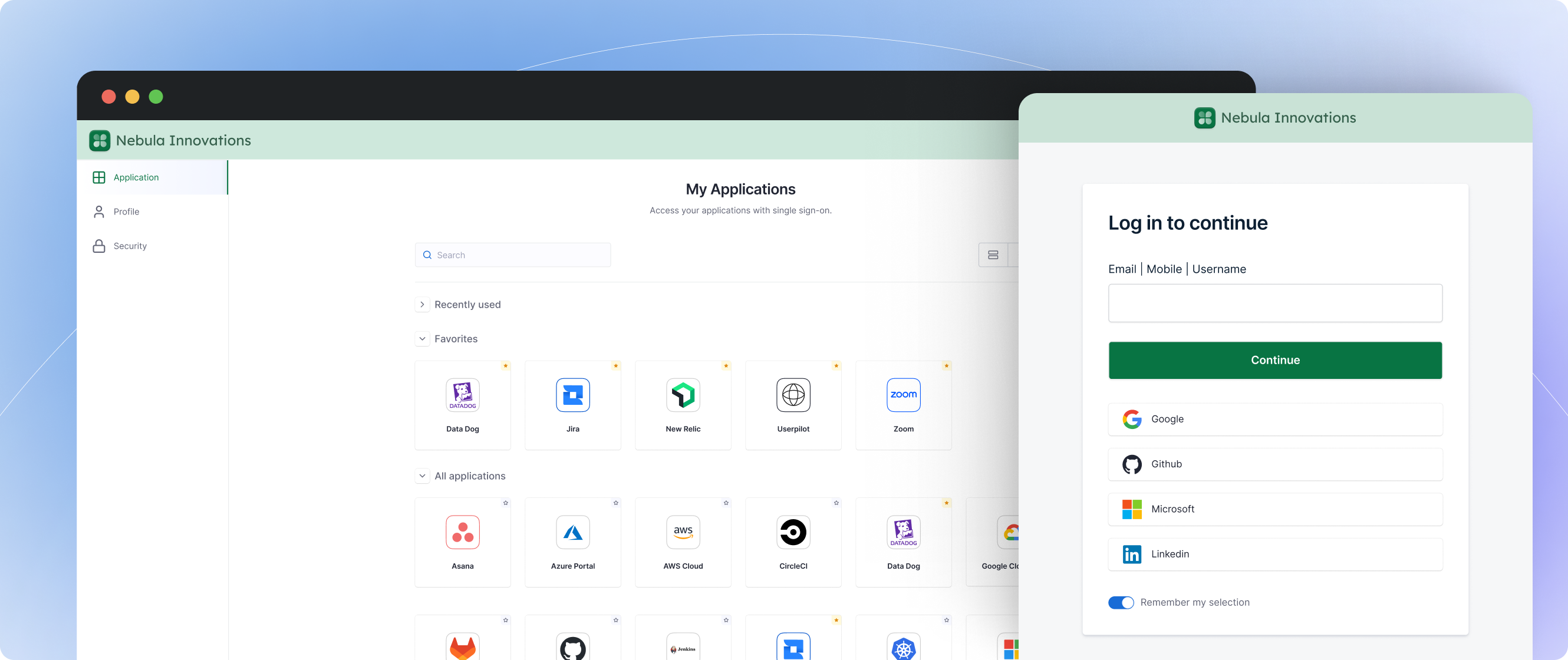 Unified customer profile across access channels with single sign-on portal